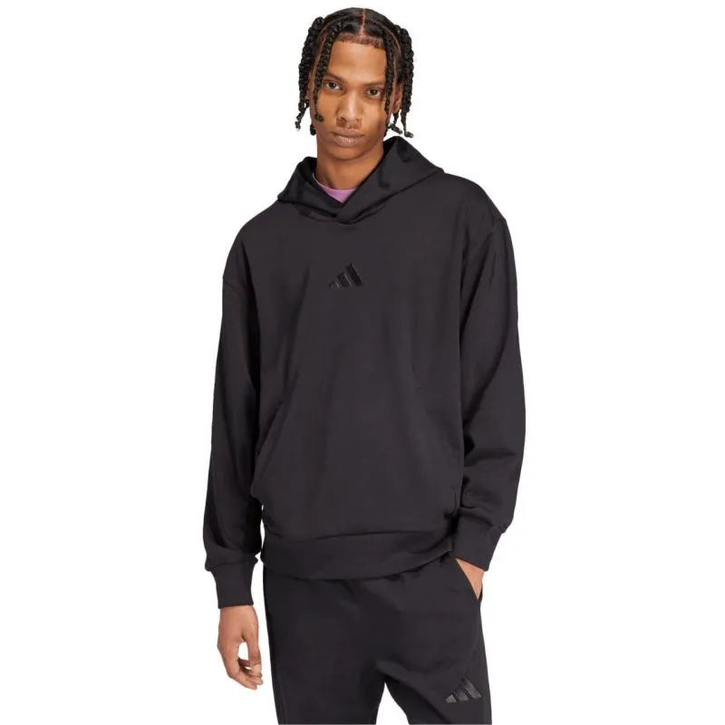 Adidas Men's All-Season Cozy Fleece Hoodie - Black IX1253
