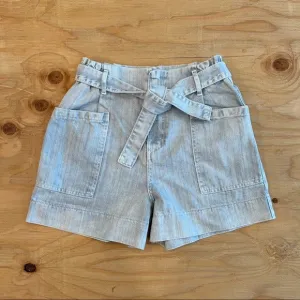 Anthropologie Pilcro Ultra High Rise Paperbag Slim Boyfriend Denim Shorts