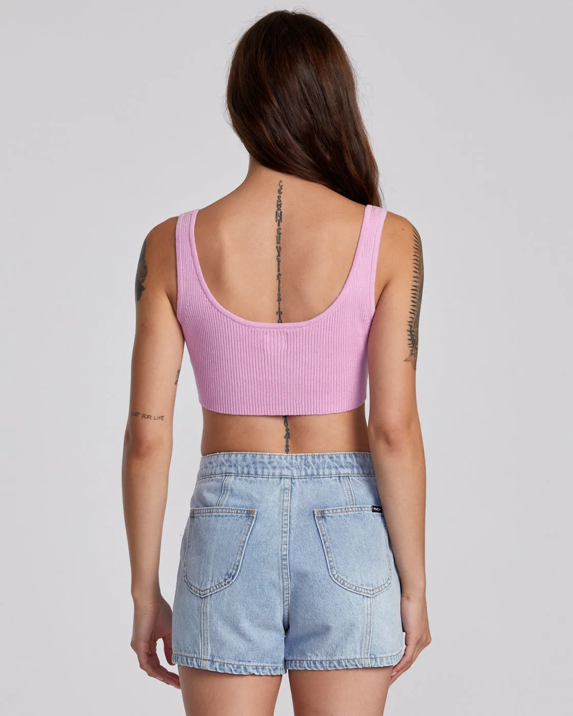 Bardot Denim Shorts - Bleached Indigo