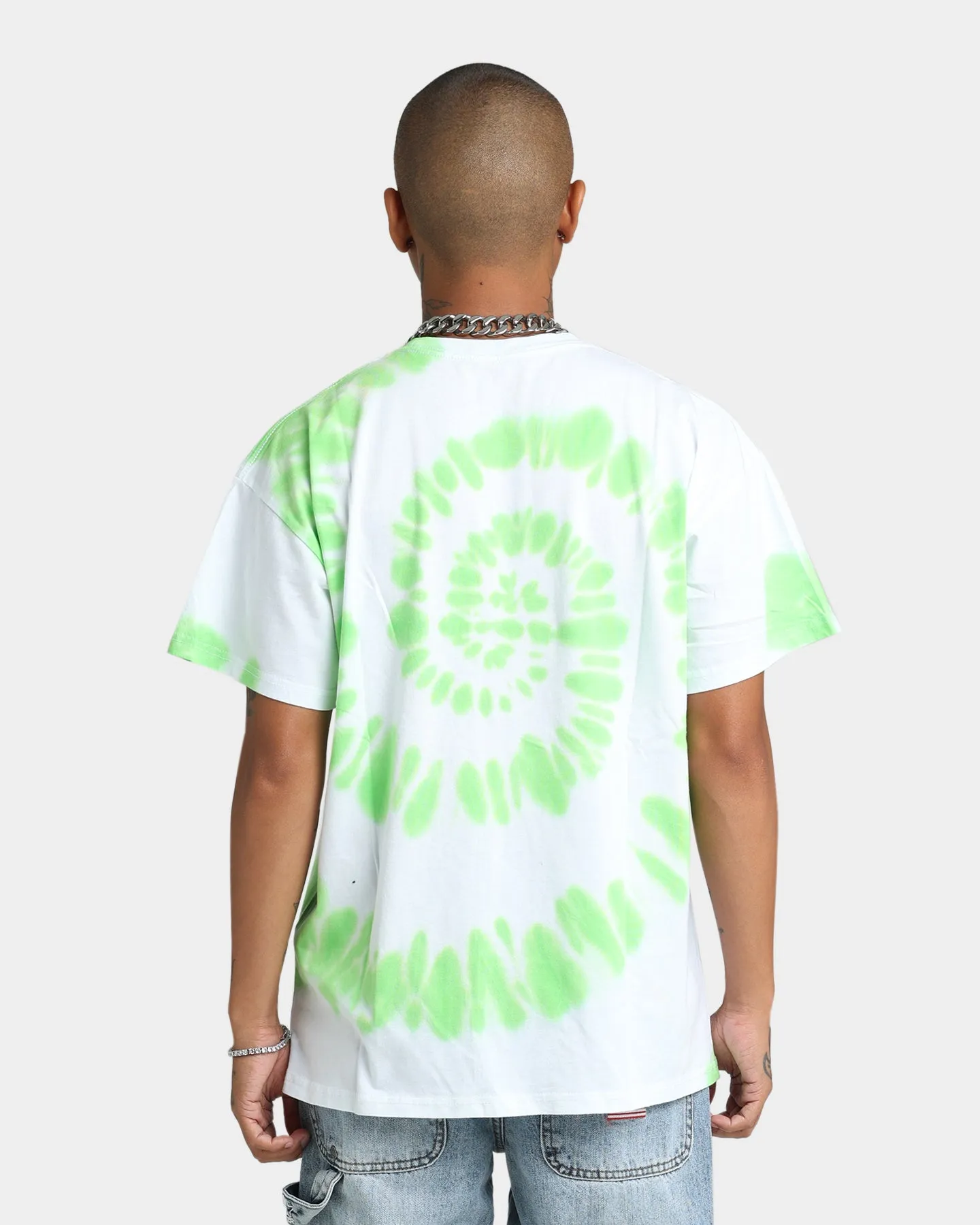 Bob Marley Photo Tie Dye T-Shirt White