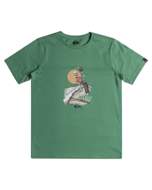 Boys Neverending Surf T-Shirt in Frosty Spruce