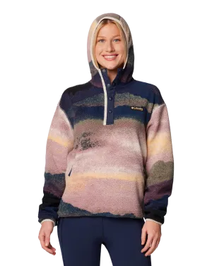 Helvetia II Printed Hoodie Fleece Jacket in Collegiate Navy Dolomites