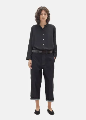 Indigo Wide-Leg Trouser