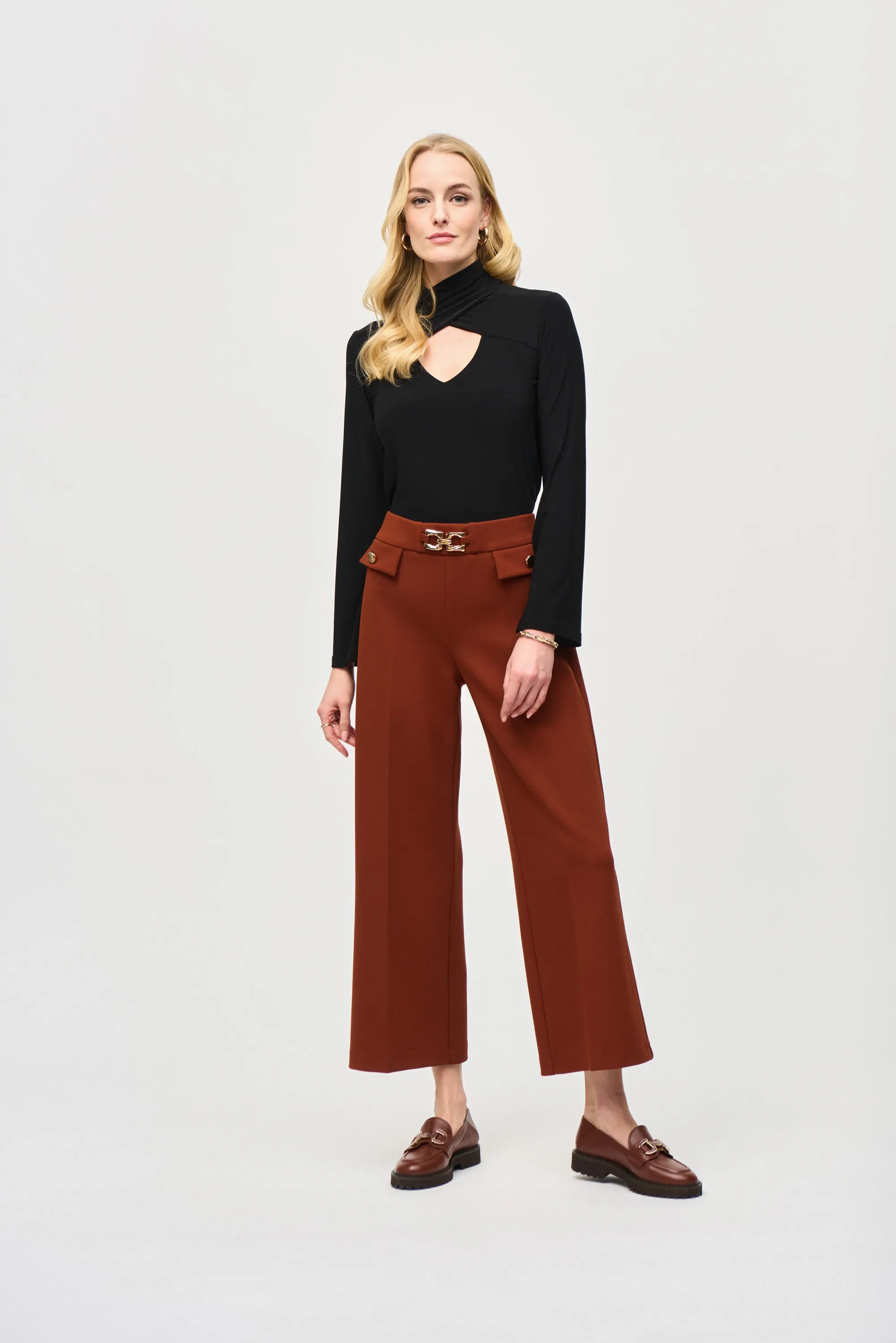 Joseph Ribkoff Cut Out Top 243064 - Black