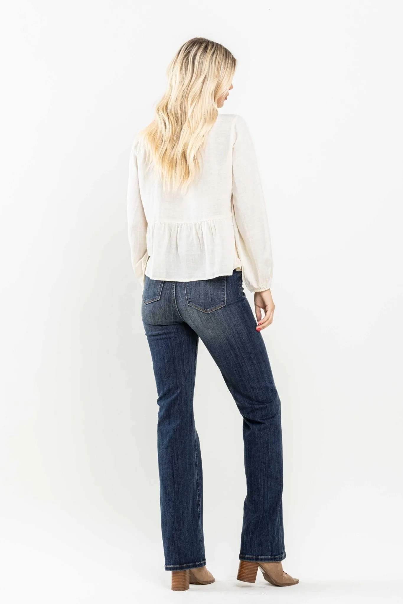 Judy Blue Audrey Pull On Slim Bootcut Jeans