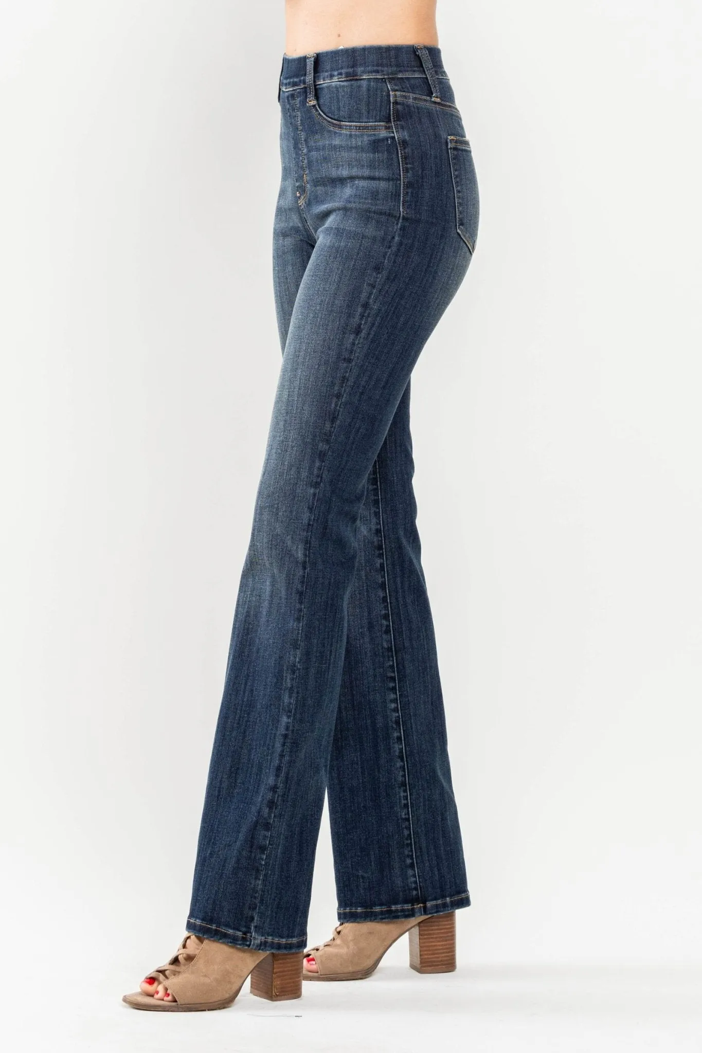 Judy Blue Audrey Pull On Slim Bootcut Jeans