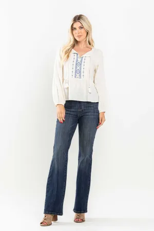 Judy Blue Audrey Pull On Slim Bootcut Jeans