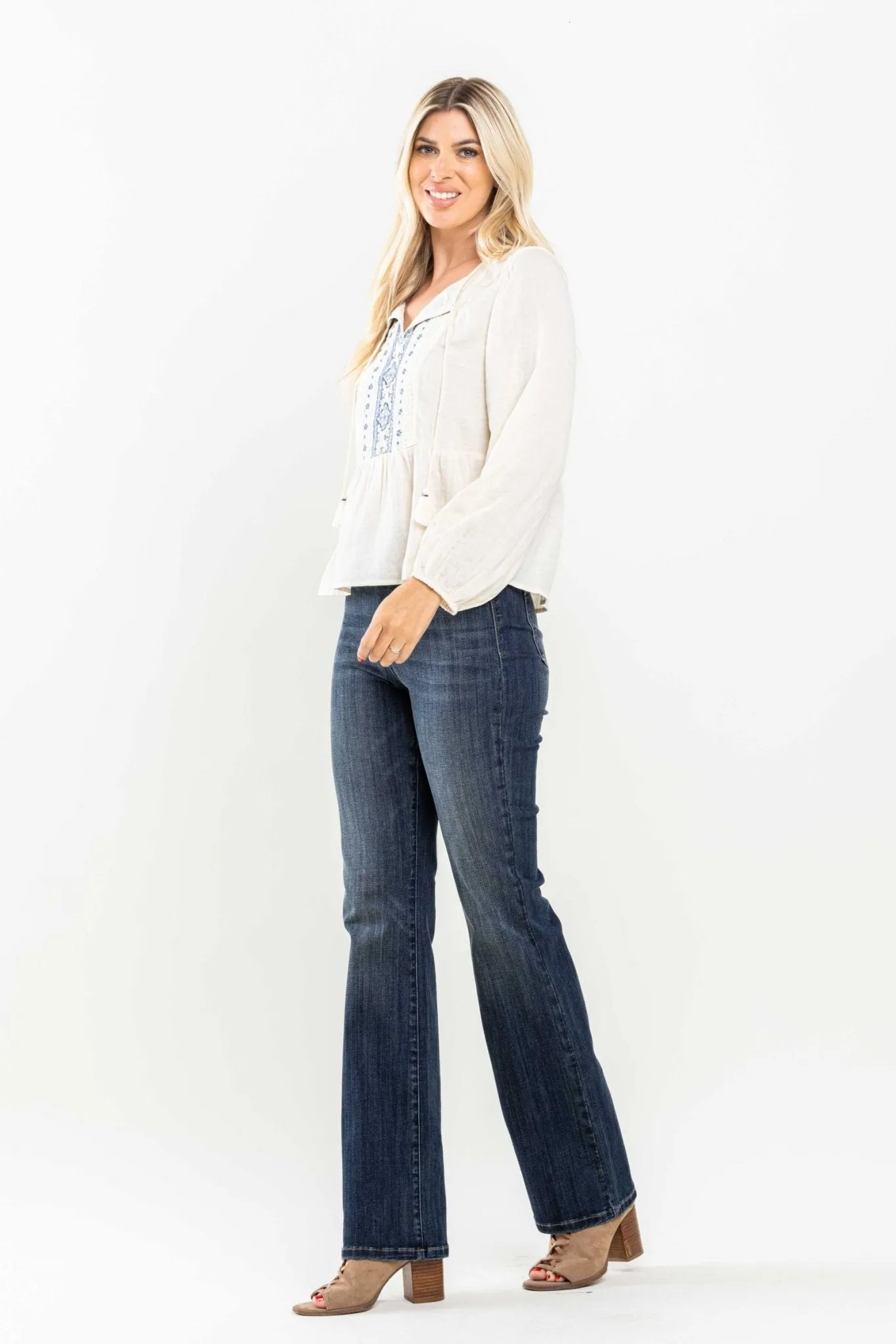 Judy Blue Audrey Pull On Slim Bootcut Jeans