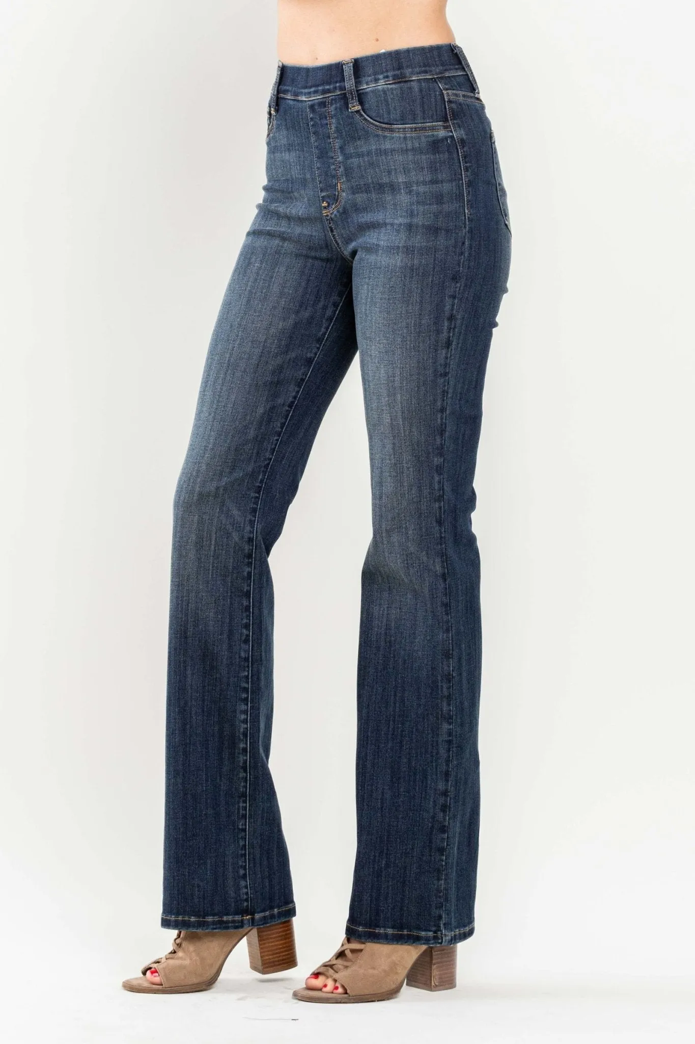 Judy Blue Audrey Pull On Slim Bootcut Jeans