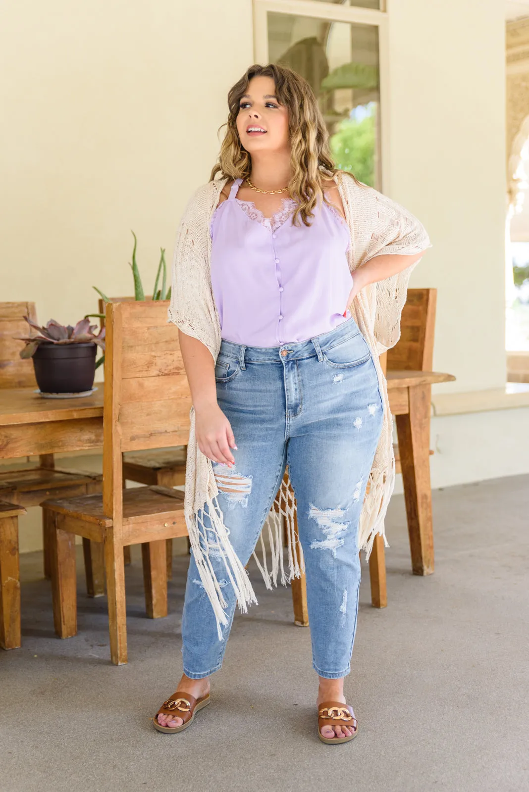 Judy Blue Florence High Waist Destroyed Boyfriend Jeans