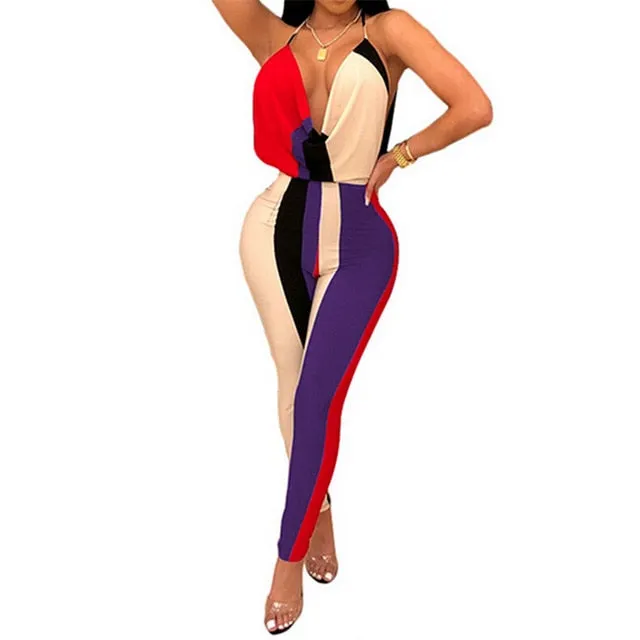 Just A Touch Color Block Jumpsuit