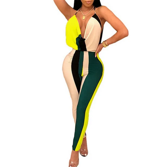 Just A Touch Color Block Jumpsuit