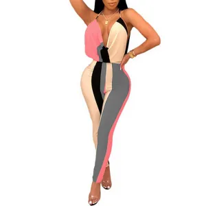 Just A Touch Color Block Jumpsuit