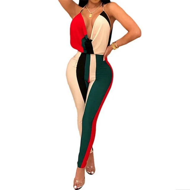 Just A Touch Color Block Jumpsuit