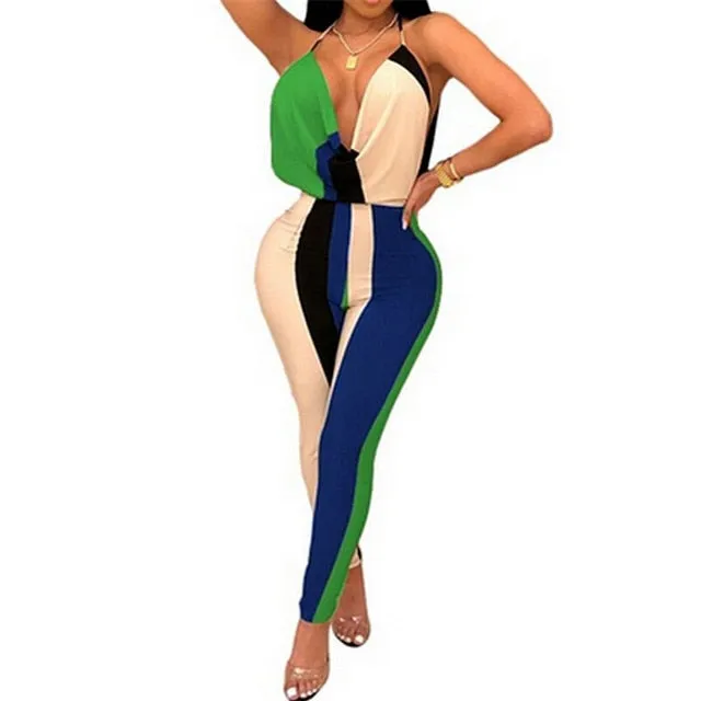 Just A Touch Color Block Jumpsuit