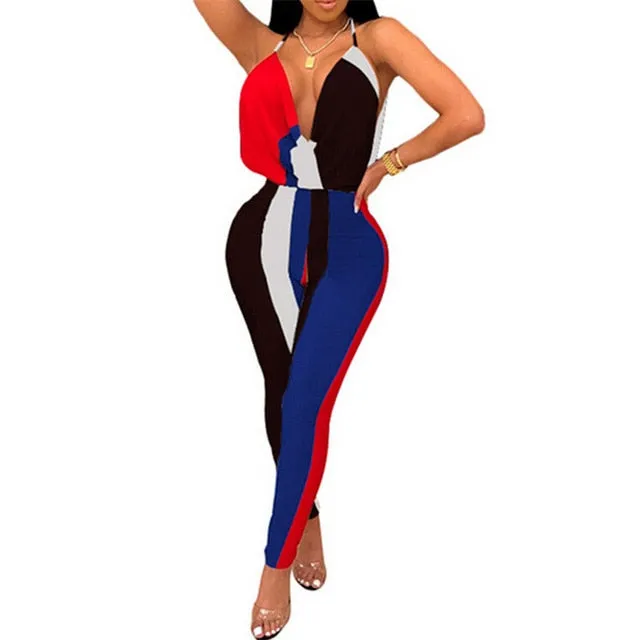 Just A Touch Color Block Jumpsuit