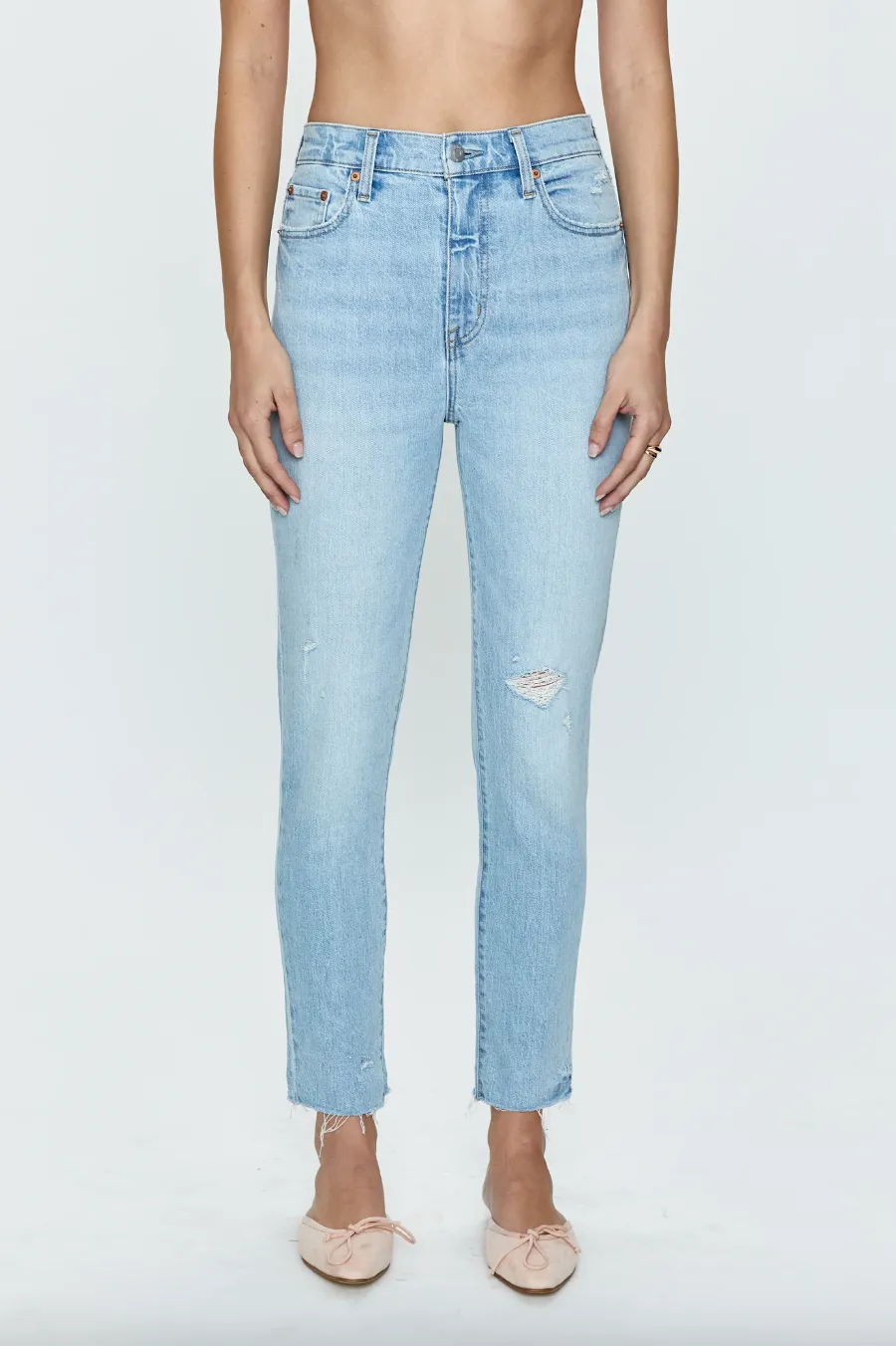kate high rise vintage slim - monaco distressed