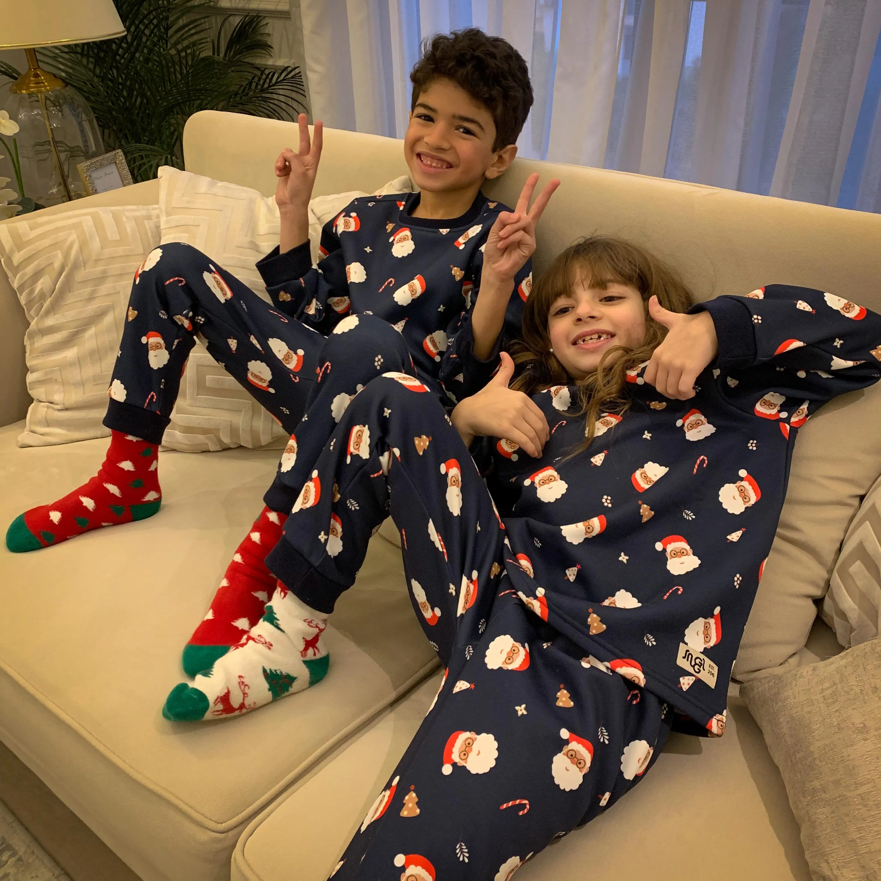 Kids unisex Winter pajama set Christmas Top   Pants