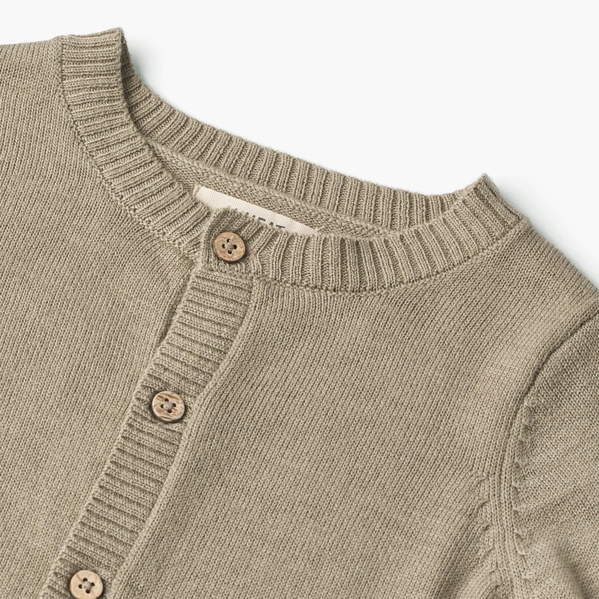 Knit Cardigan Sølve | Baby - beige stone