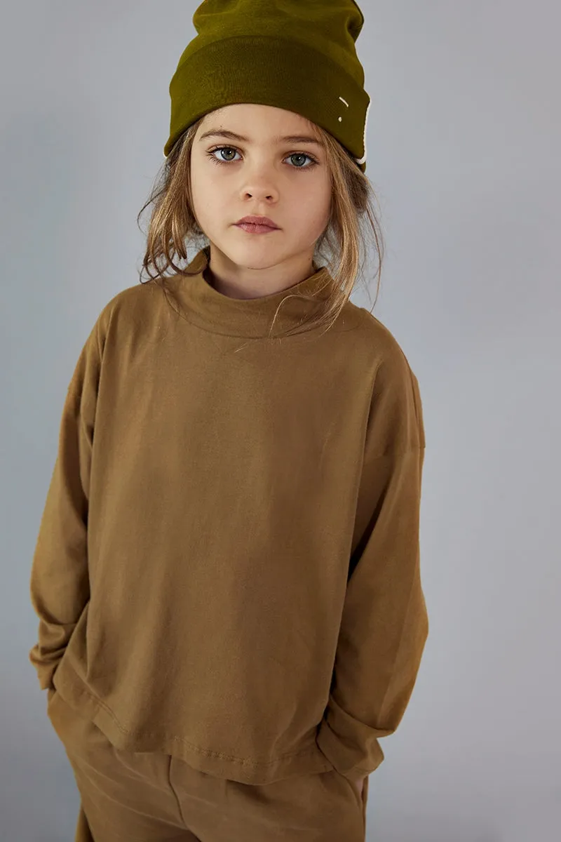 L/S Turtle Tee GOTS | Peanut