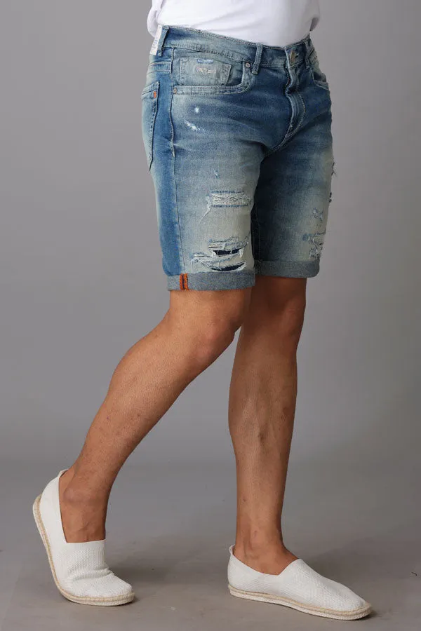 Med Blue Denim Short