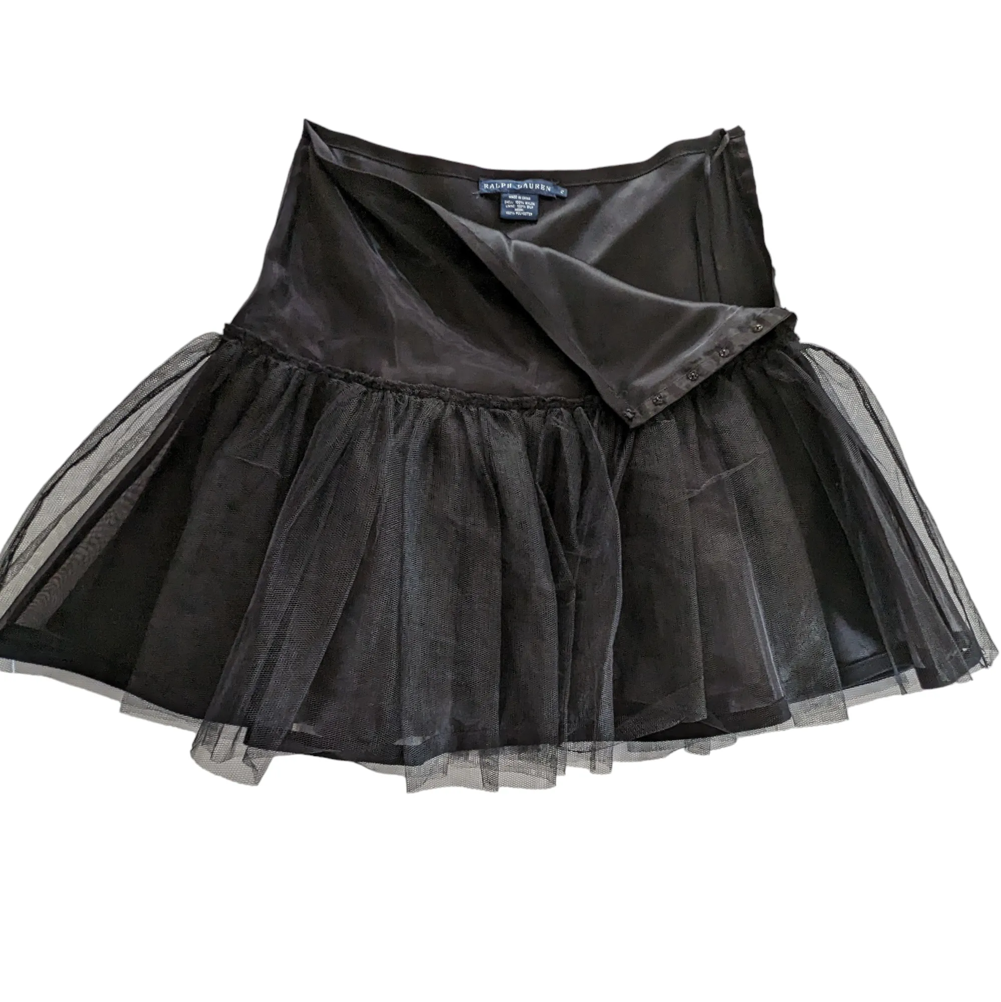 Ralph Lauren Strapless Silk Satin Cocktail Dress Size 2