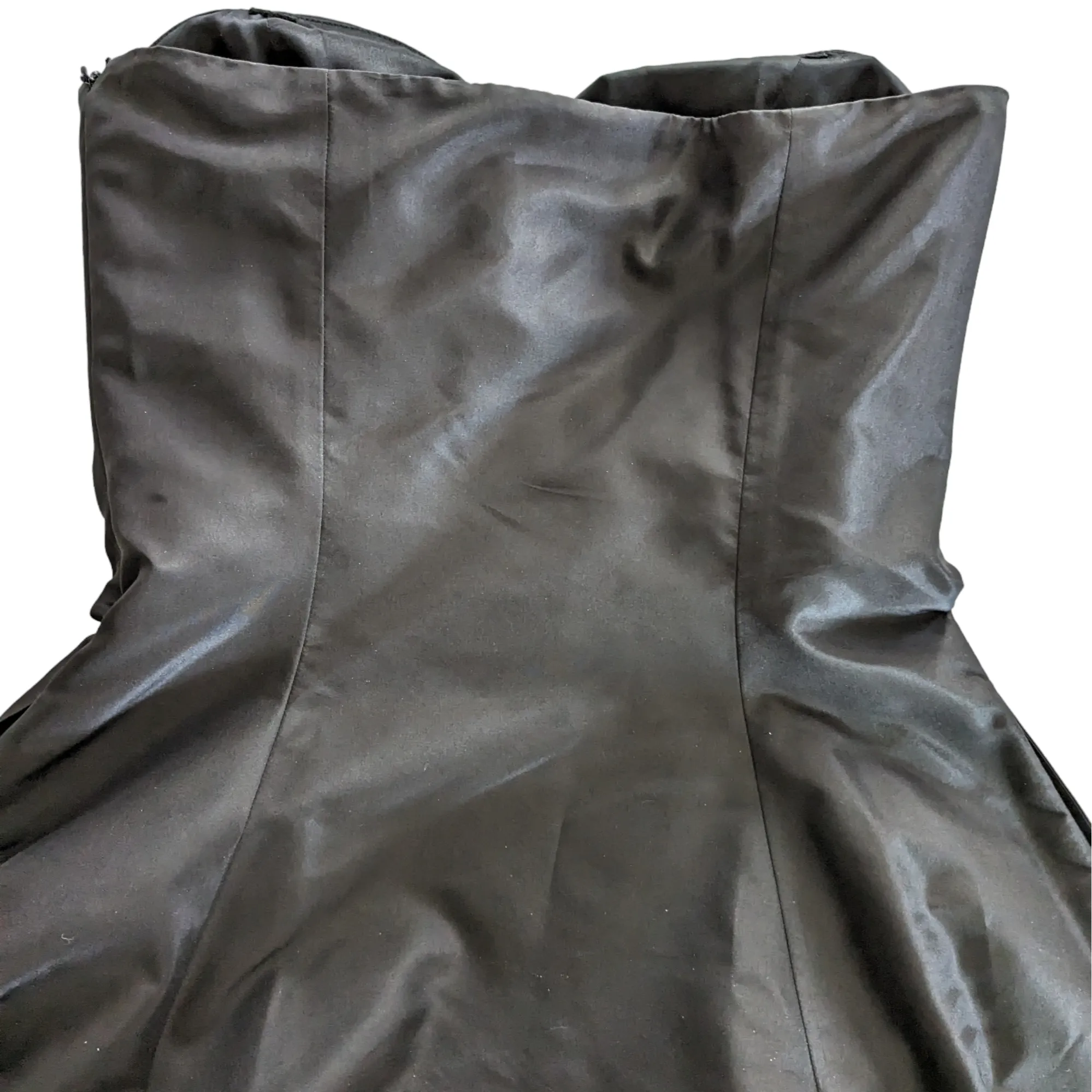 Ralph Lauren Strapless Silk Satin Cocktail Dress Size 2