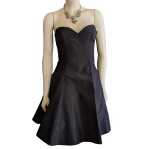 Ralph Lauren Strapless Silk Satin Cocktail Dress Size 2