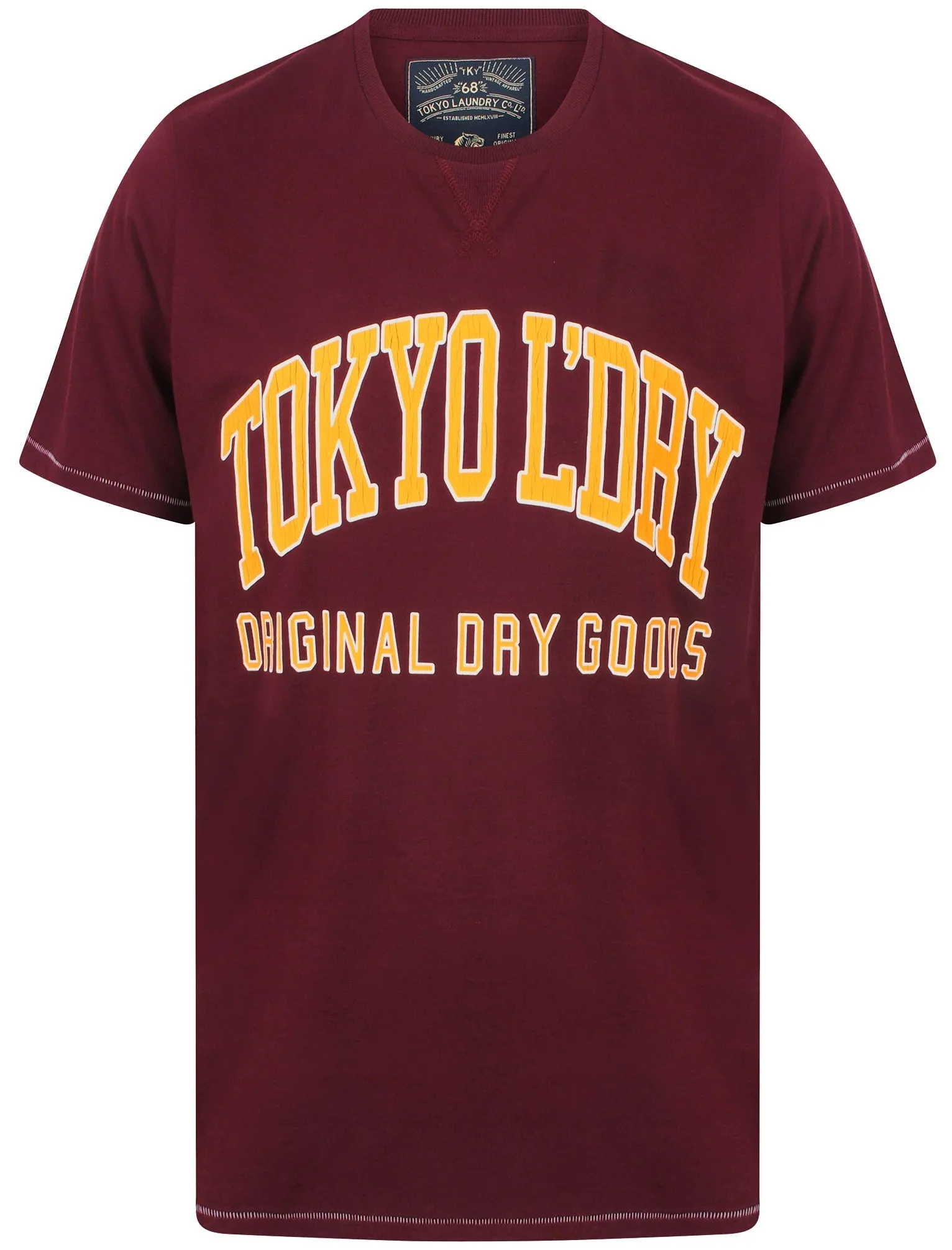 Rookie Crew Neck Cotton T-Shirt In Wine Tasting - Tokyo Laundry
