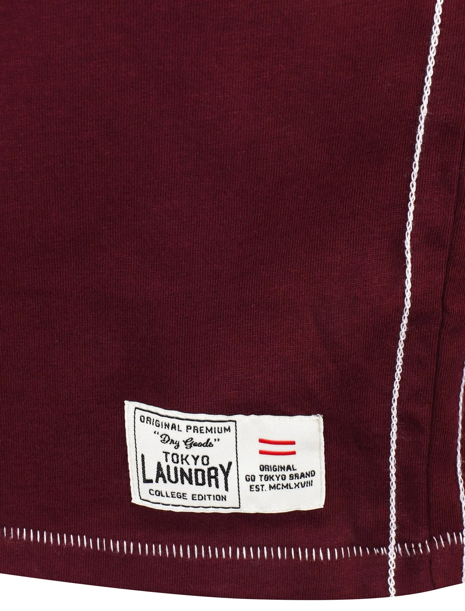 Rookie Crew Neck Cotton T-Shirt In Wine Tasting - Tokyo Laundry