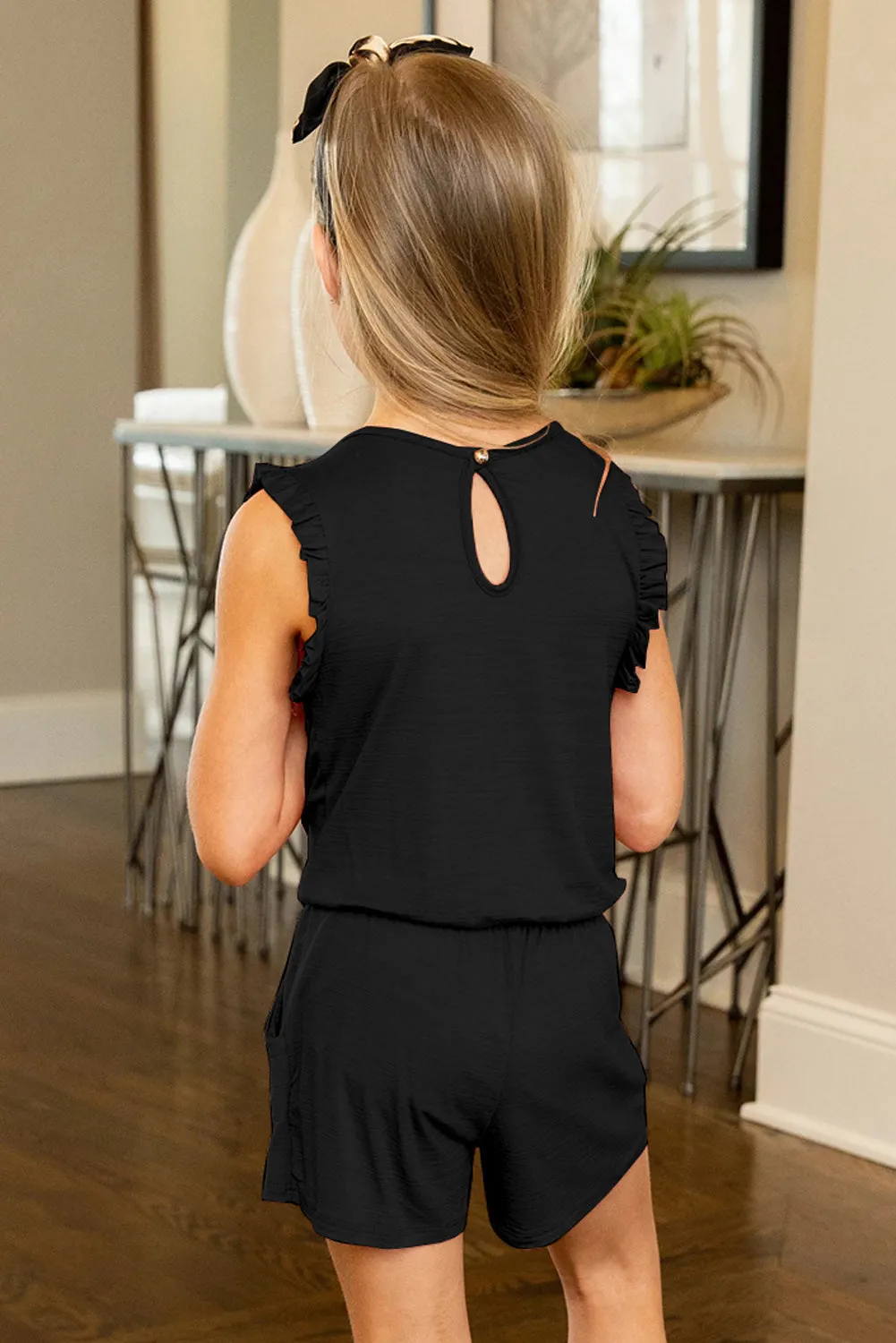 Ruffled Sleeveless Baby Girl Summer Rompers