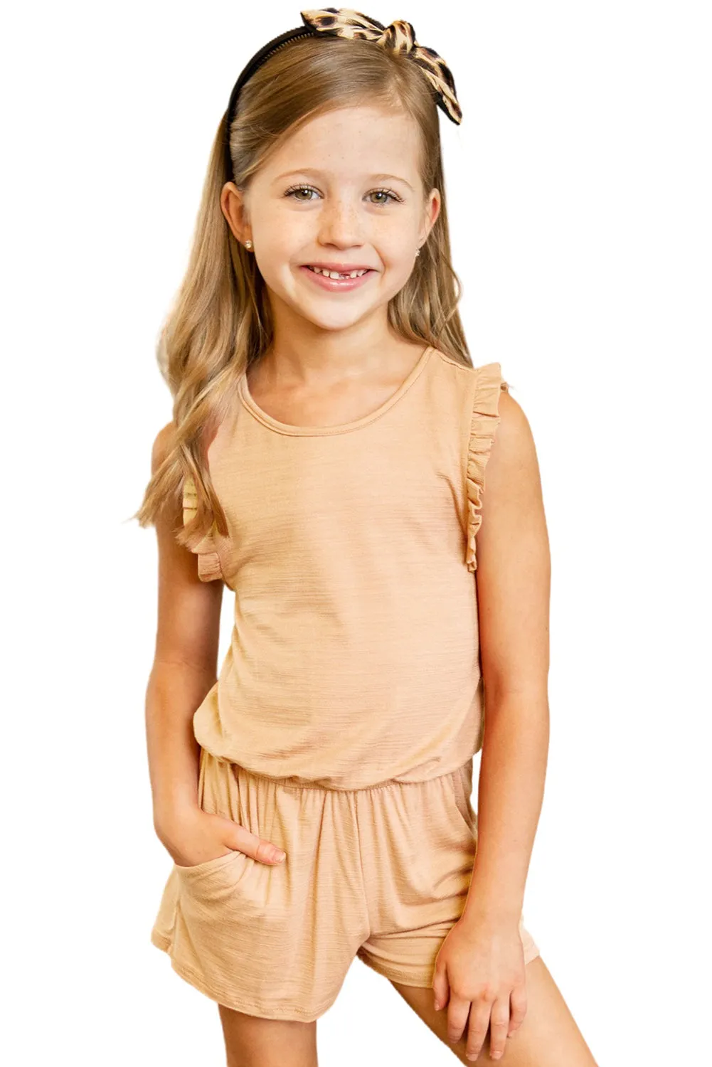 Ruffled Sleeveless Baby Girl Summer Rompers