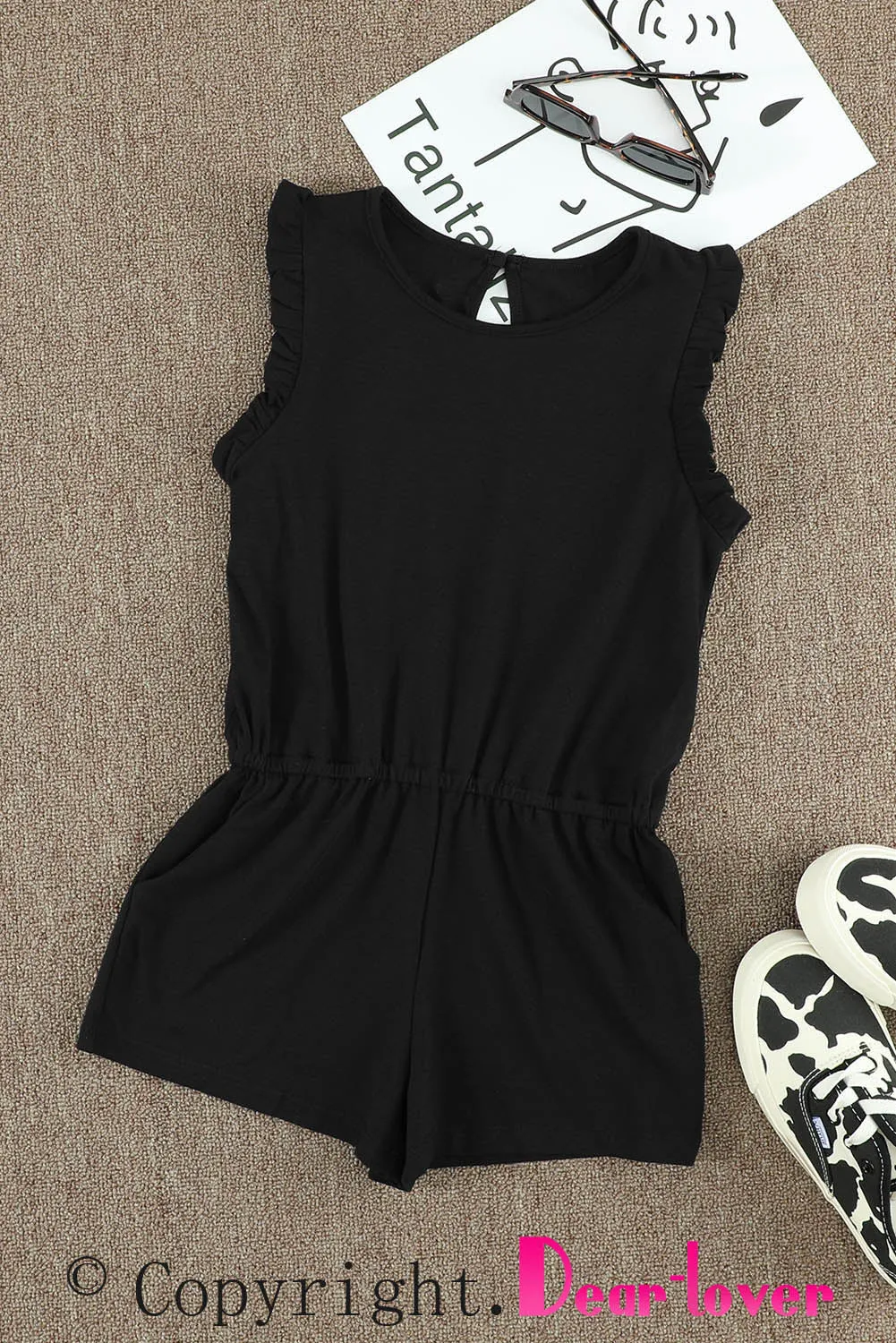 Ruffled Sleeveless Baby Girl Summer Rompers