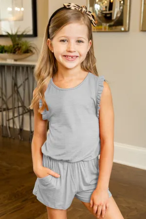 Ruffled Sleeveless Baby Girl Summer Rompers