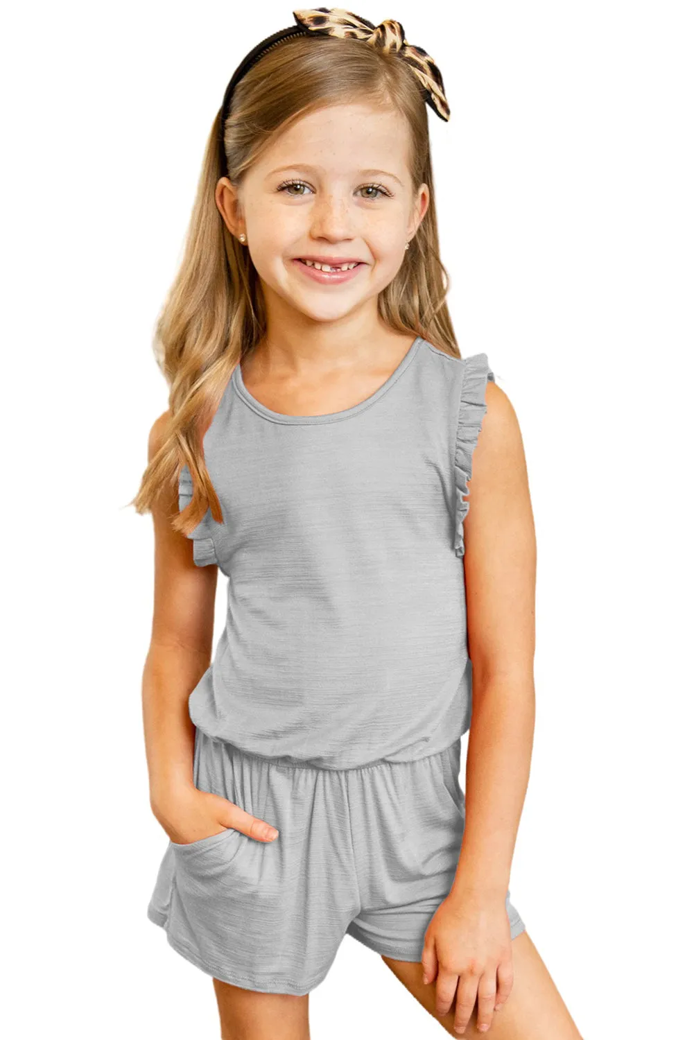 Ruffled Sleeveless Baby Girl Summer Rompers