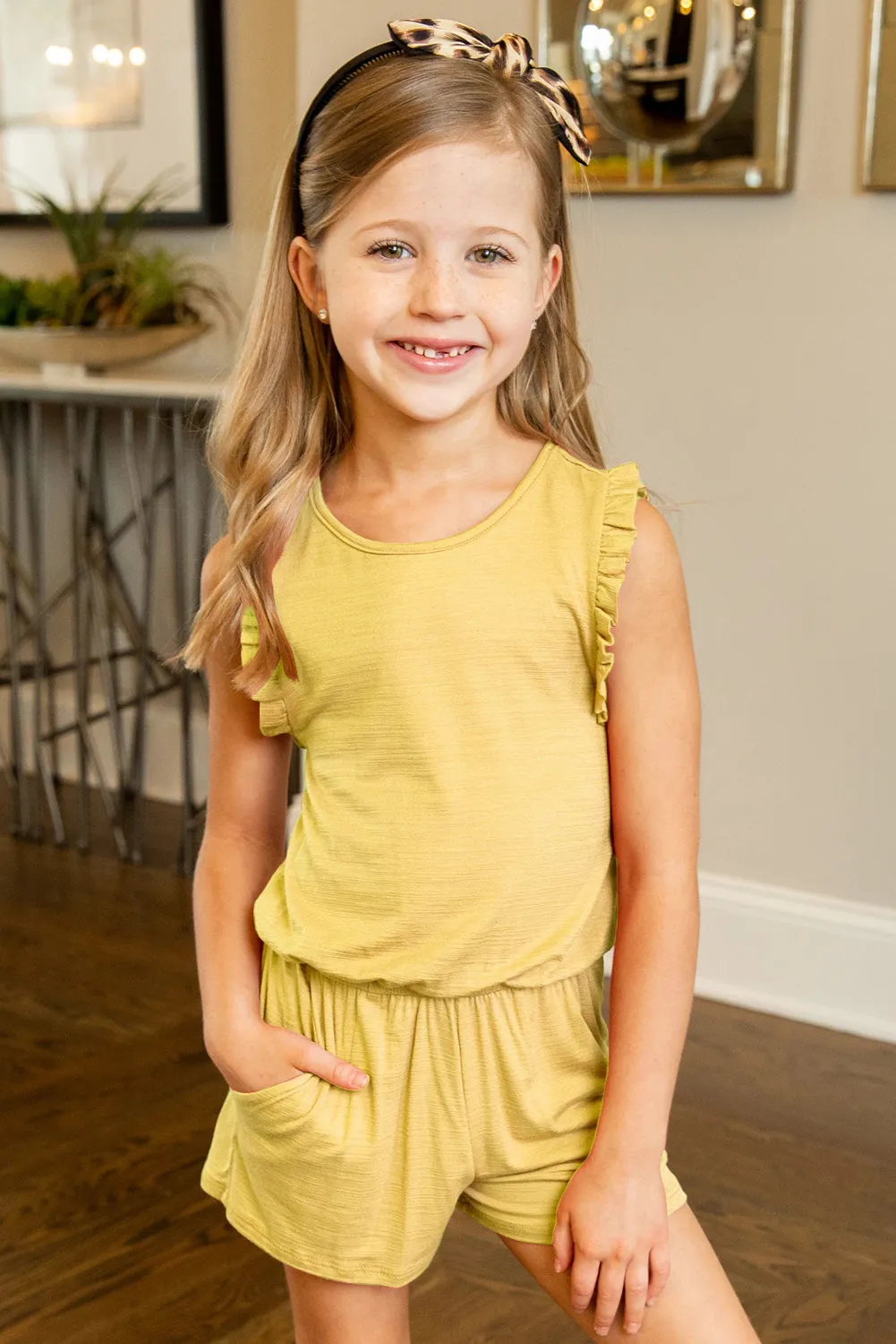 Ruffled Sleeveless Baby Girl Summer Rompers