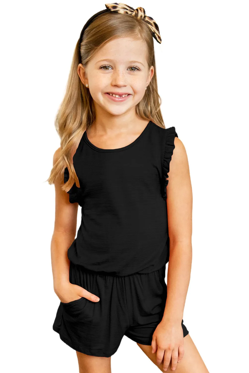 Ruffled Sleeveless Baby Girl Summer Rompers