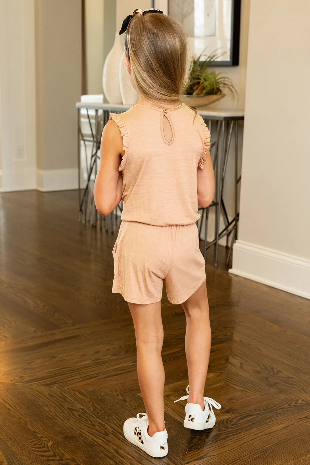 Ruffled Sleeveless Baby Girl Summer Rompers