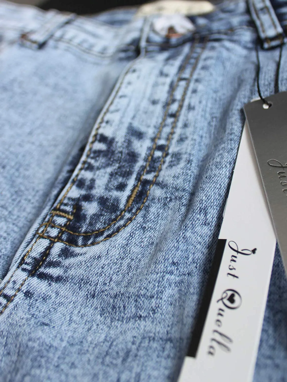 Slim Fit High Waist Denim Skirt