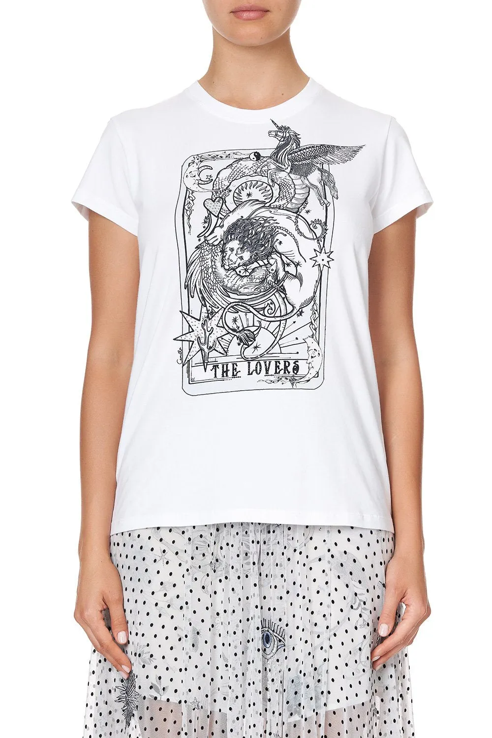 SLIM FIT ROUND NECK T-SHIRT MOONLIT MUSINGS
