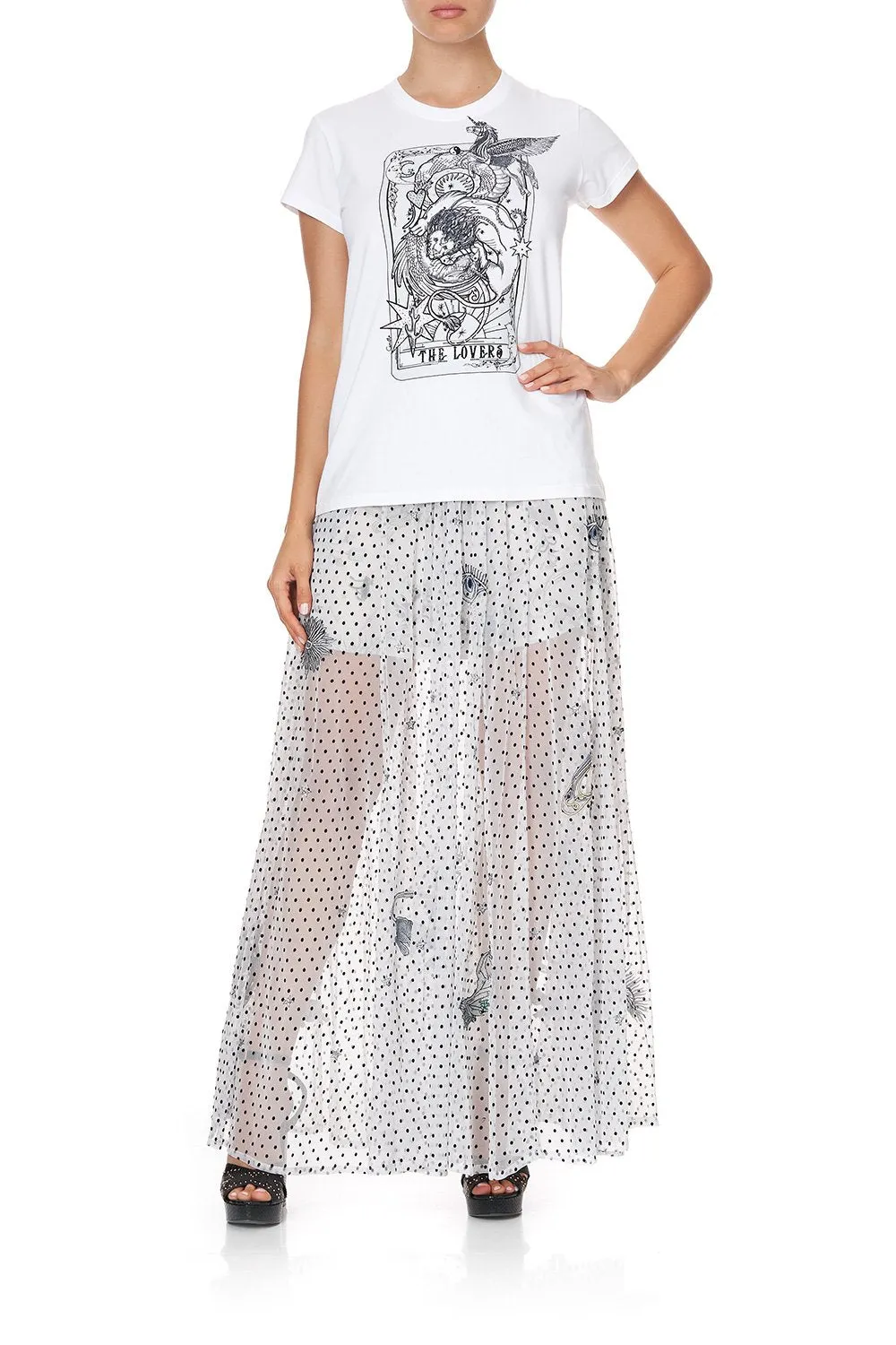 SLIM FIT ROUND NECK T-SHIRT MOONLIT MUSINGS