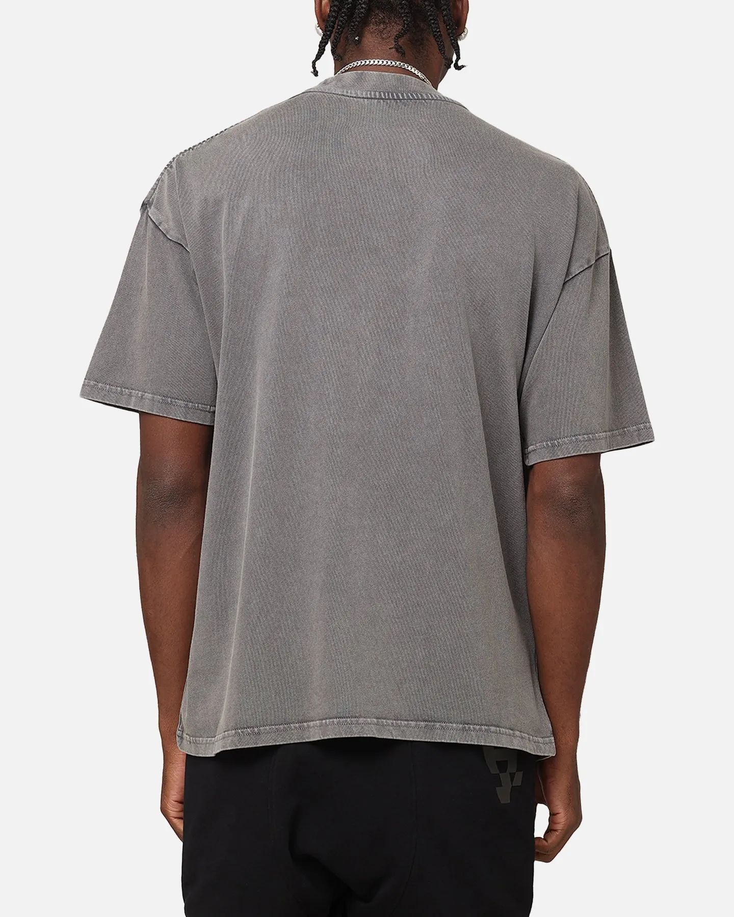 The Anti Order New Dawn Mock Neck T-Shirt Washed Charcoal