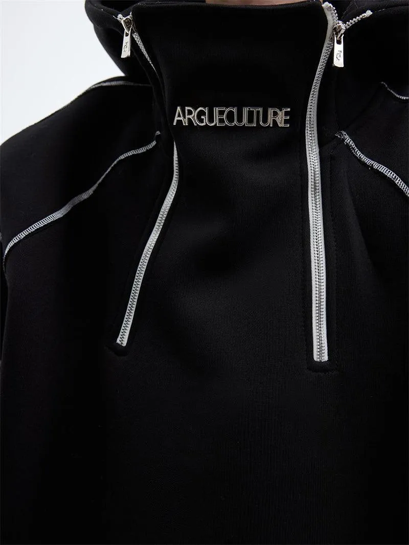 Three Dimensional Fleece Pullover Hoodie