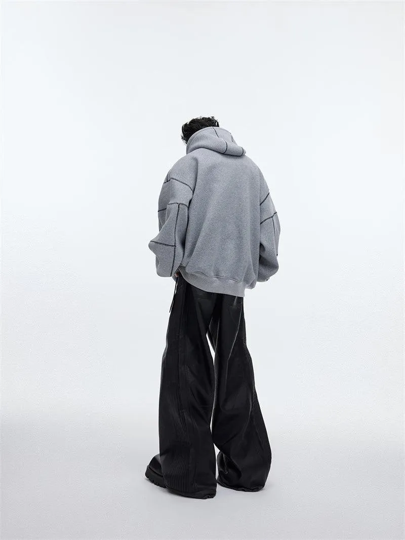 Three Dimensional Fleece Pullover Hoodie
