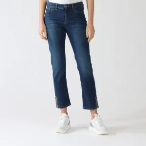 Vintage Indigo Sikar Washed Denim Slim Jeans