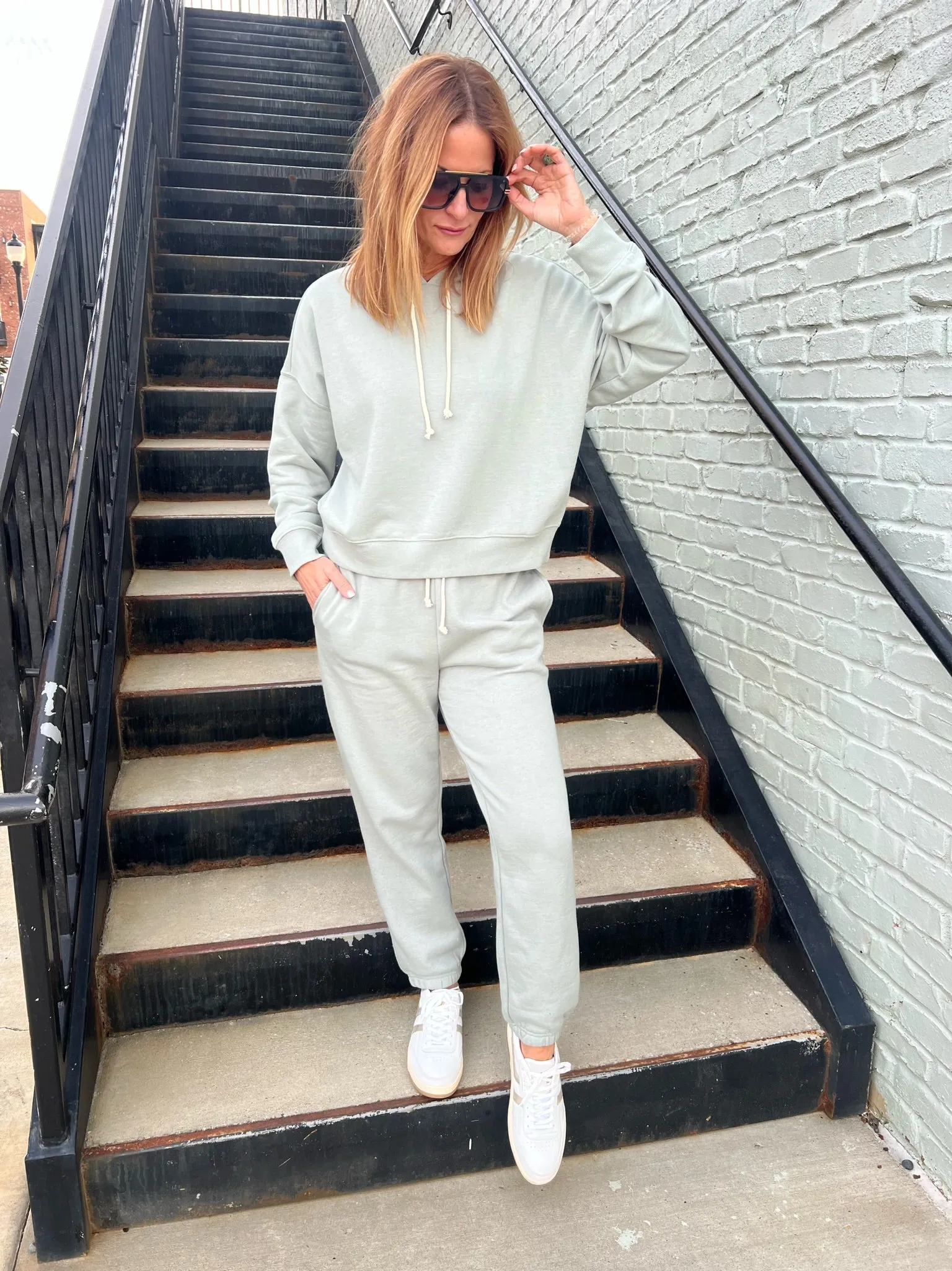 Z Supply | Infield Hoodie Jogger Set Sage Green