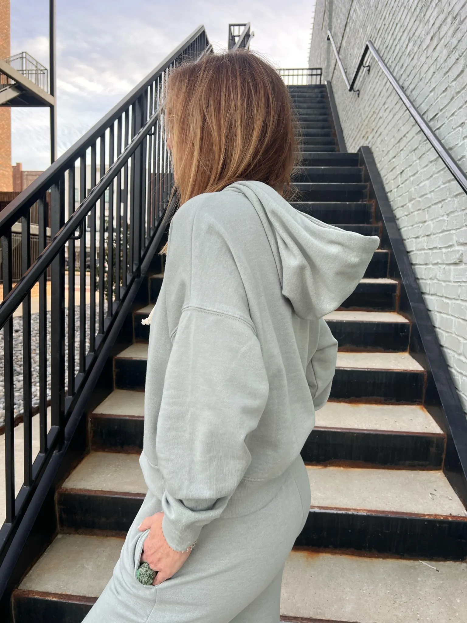 Z Supply | Infield Hoodie Jogger Set Sage Green